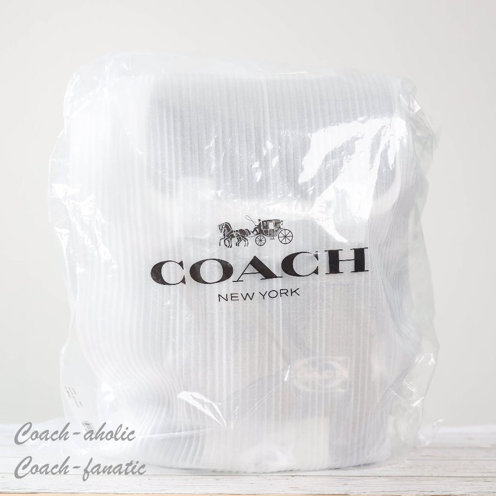 NWT Coach CL945 Track Backpack In Colorblock With Coach Stamp in Denim *SEALED* - Picture 5 of 9
